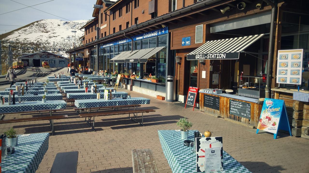 Lodge Bergrestaurant Kleine Scheidegg Bagian luar foto