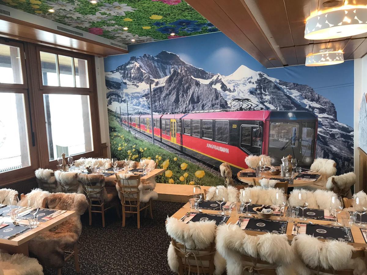 Lodge Bergrestaurant Kleine Scheidegg Bagian luar foto